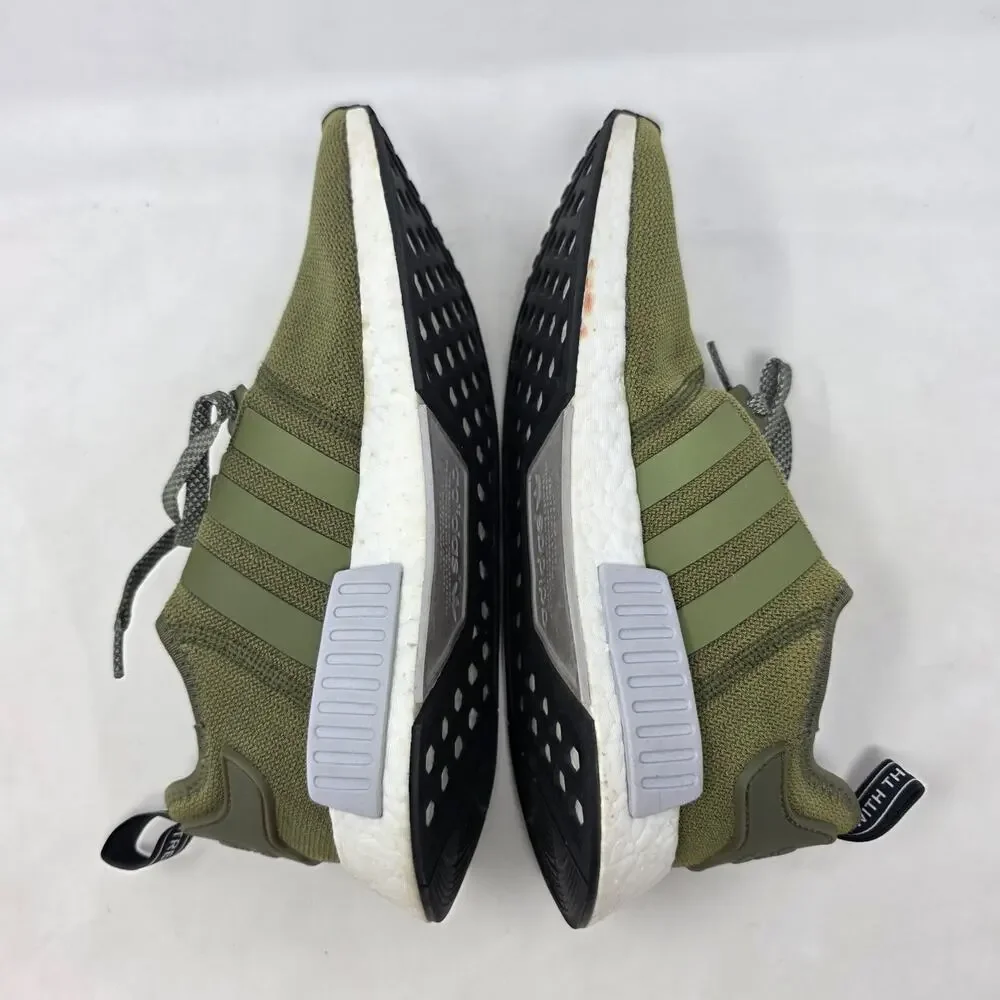 Adidas NMD_R1 Olive Green Boost Sneakers Men’s Size 8.5